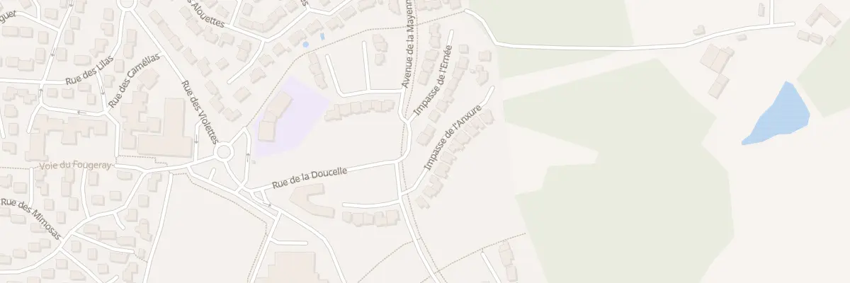 Plan du 11 Imp de L’Anxure à L’Huisserie