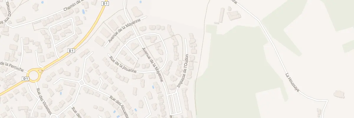 Plan du 25 Rue du Vicoin à L’Huisserie