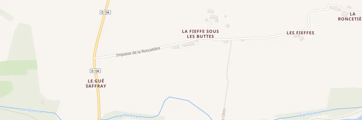 Plan du 5037 La Fieffe sous les Buttes à Saint-Georges-de-Rouelley