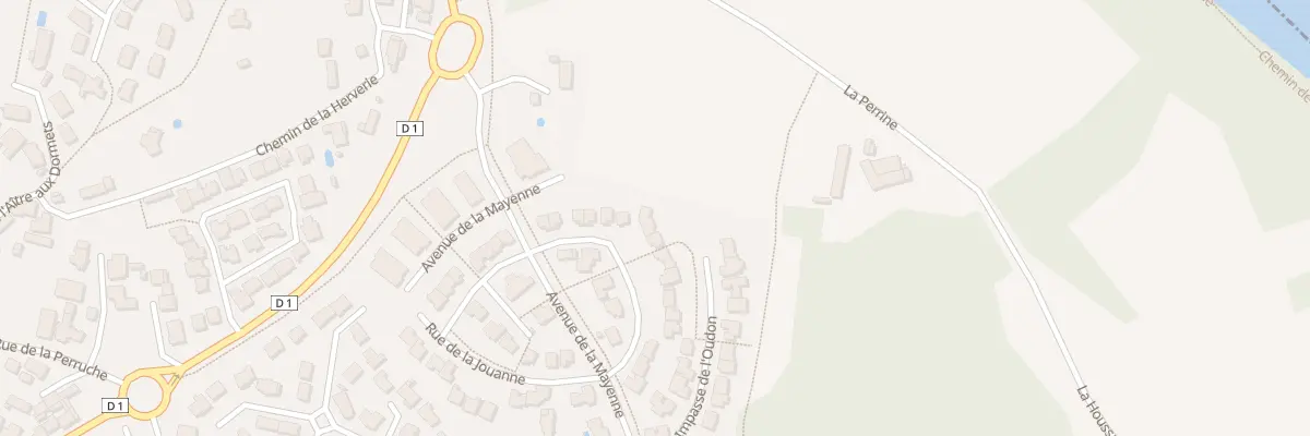 Plan du 13 Rue du Vicoin à L’Huisserie
