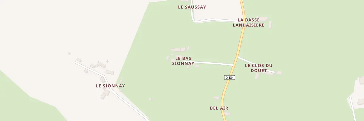 Plan du 5061 Le Bas Sionnay à Saint-Georges-de-Rouelley