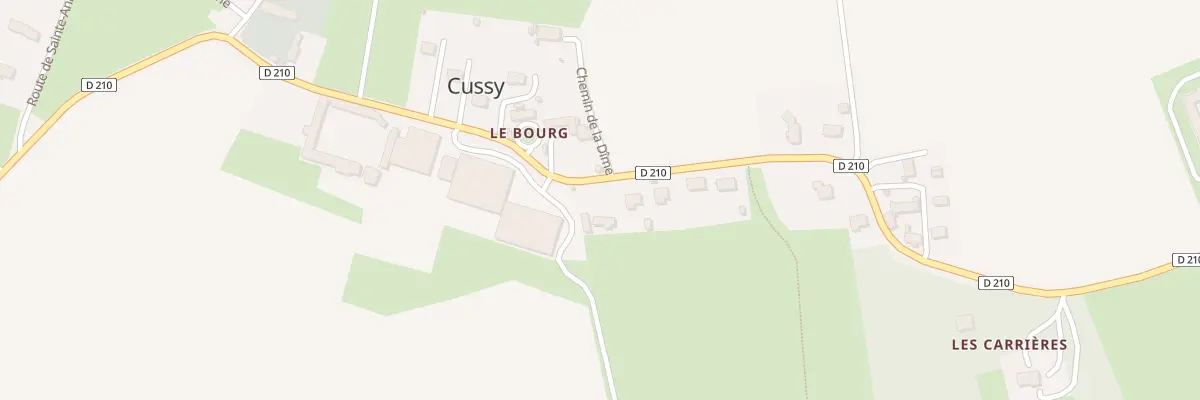 Plan du 5012 Le Bourg à Cussy