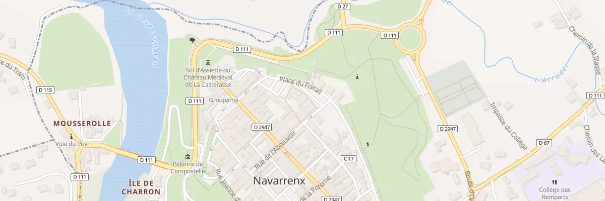 Plan du 2 Pl du Foirail à Navarrenx