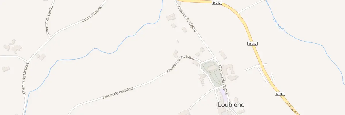 Plan du 60 Che de Pucheou à Loubieng