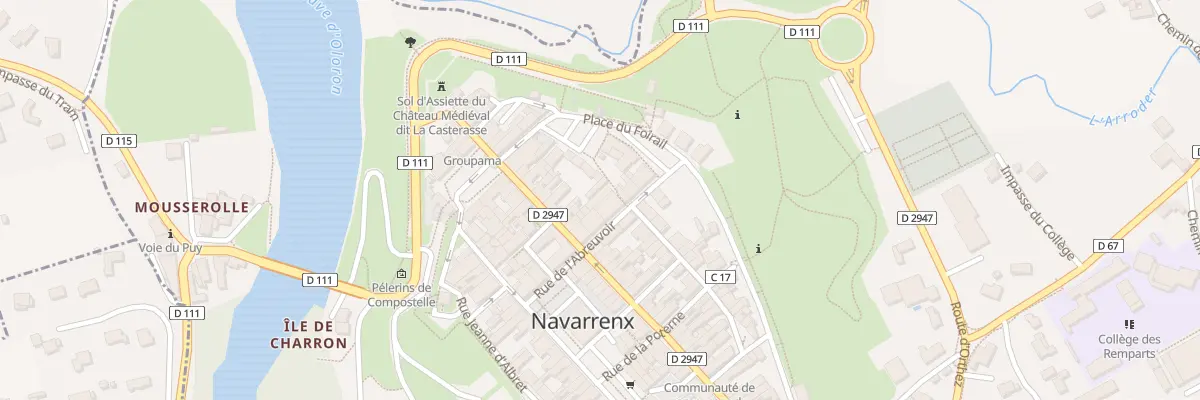 Plan du 6 Rue de l’Abreuvoir à Navarrenx