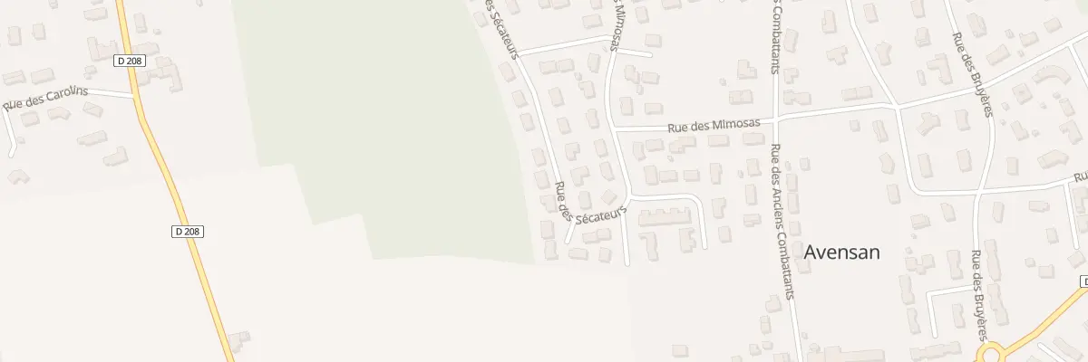 Plan du 28 Rue des Secateurs à Avensan