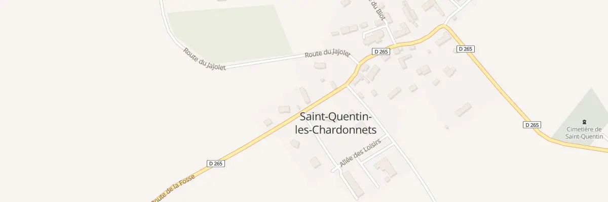 Plan du 2 Le Bourg à Saint-Quentin-les-Chardonnets
