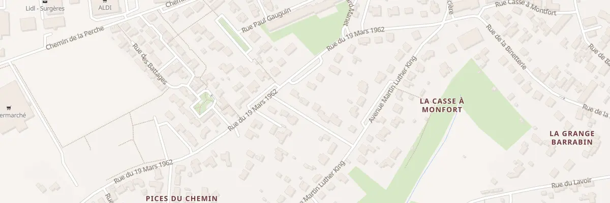 Plan du 2 Rue Pierre et Marie Curie à Surgères