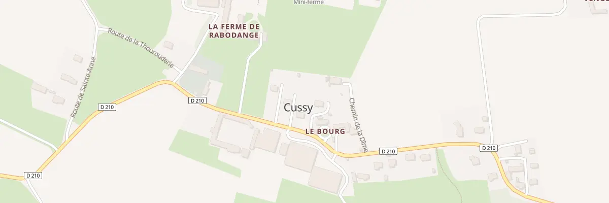 Plan du 66 Rte du Tronquay à Cussy