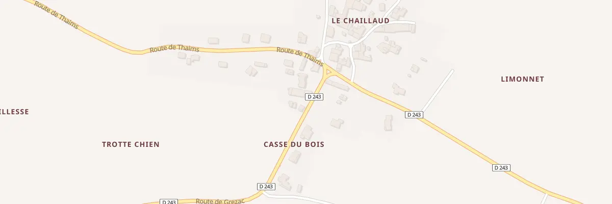 Plan du 6 Rte de Grezac à Saint-André-de-Lidon
