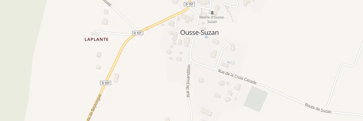 Plan du 17 Bourg de Ousse à Ousse-Suzan
