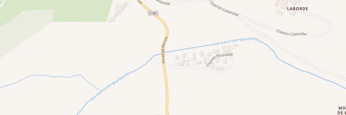 Plan du 29 Che Houndaté à Lanne-en-Barétous