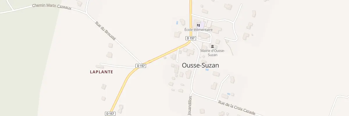Plan du 6 Bourg de Ousse à Ousse-Suzan
