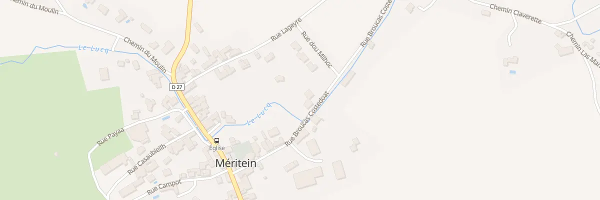 Plan du 5020 Au Bourg à Méritein