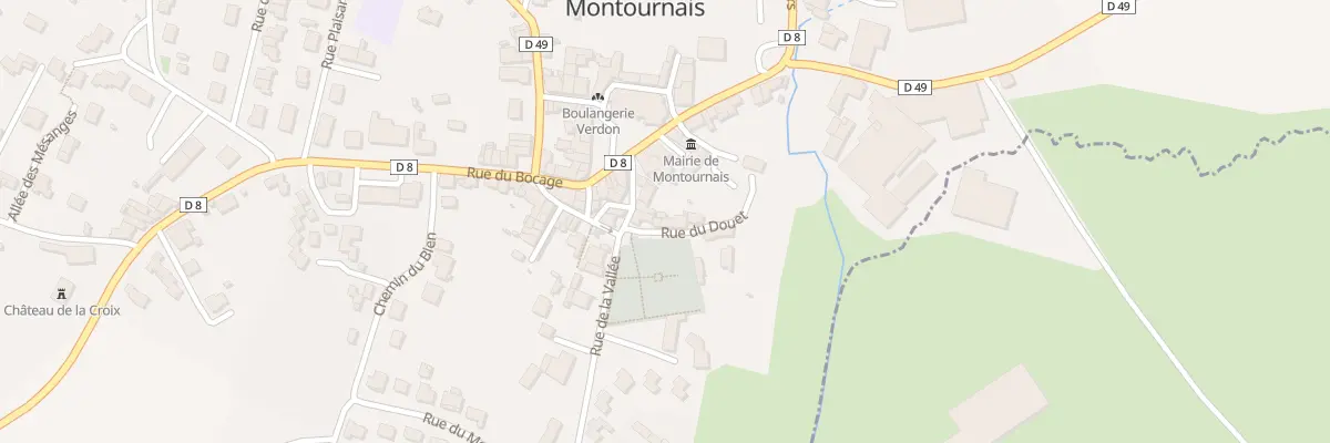 Plan du 7 Rue de la paix à Montournais