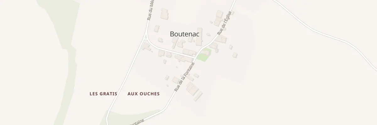 Plan du 2 Rue de la Fontaine à Boutenac-Touvent
