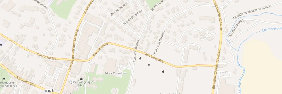 Plan du 2 Rue Leon Berard à Orthez