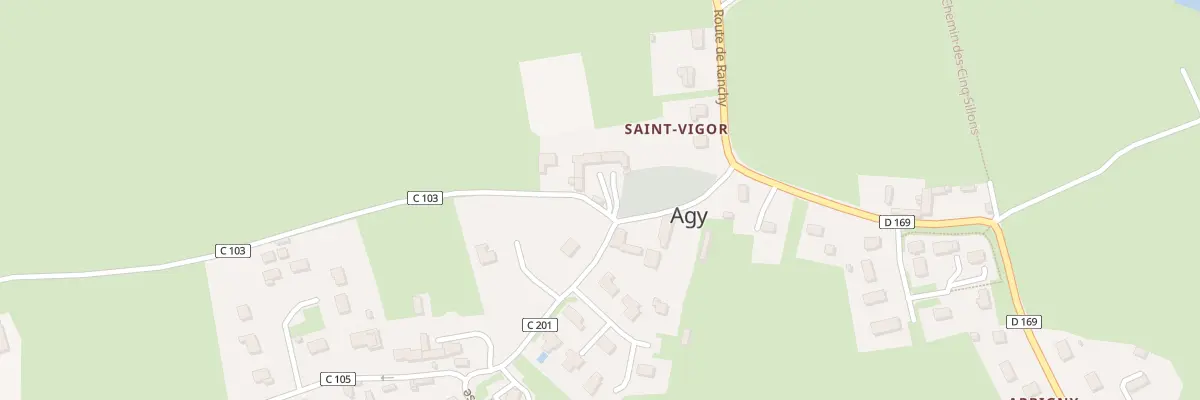 Plan du 5010 Saint Vigor à Agy