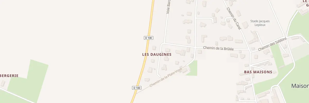 Plan du 6 Voie des Daugines à Maisons