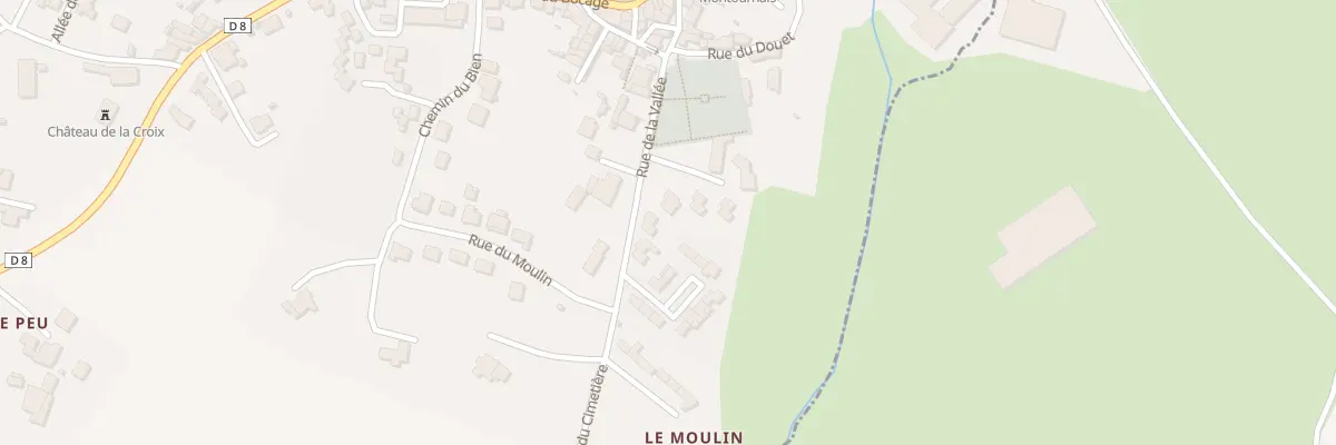Plan du 1 Rue de la vallée à Montournais