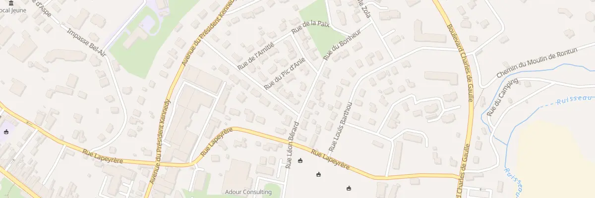 Plan du 8 Rue Leon Berard à Orthez
