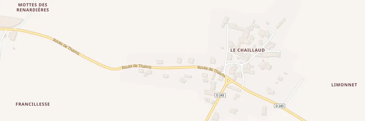 Plan du 6 Rte de Thaims à Saint-André-de-Lidon