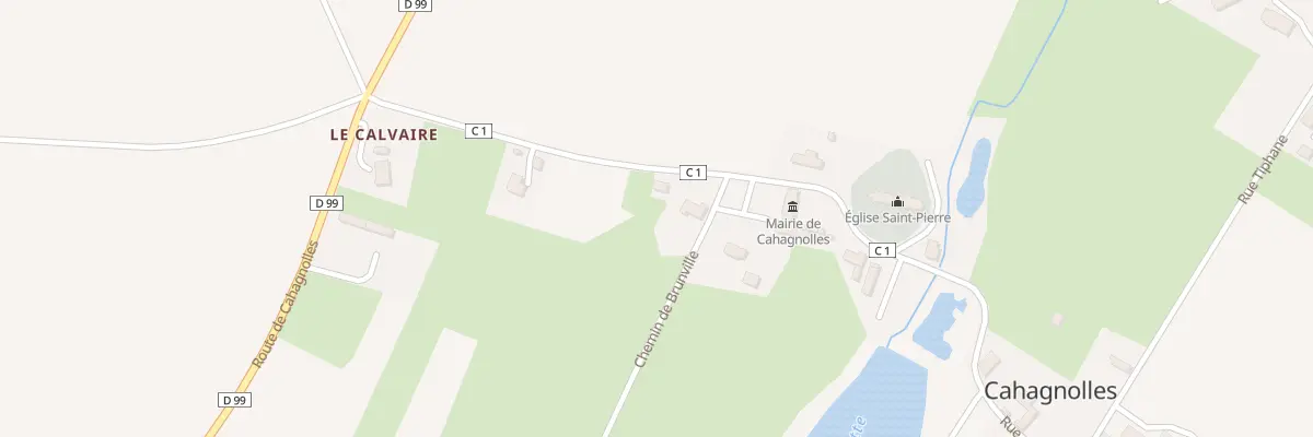 Plan du 256 Rue de l’Église à Cahagnolles