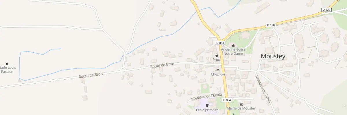 Plan du 132 Rte de Bron à Moustey