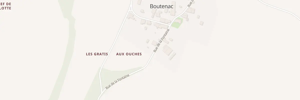 Plan du 8 Rue de la Fontaine à Boutenac-Touvent