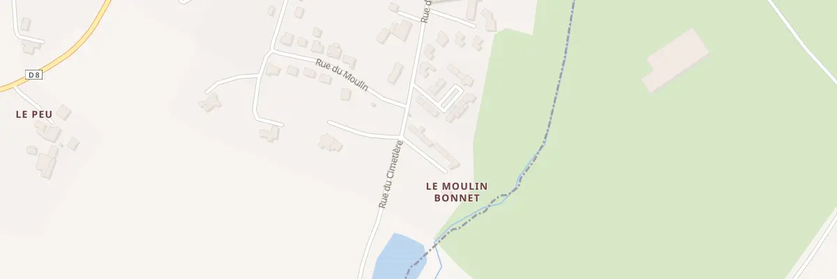 Plan du 2 Rue du moulin bonnet à Montournais