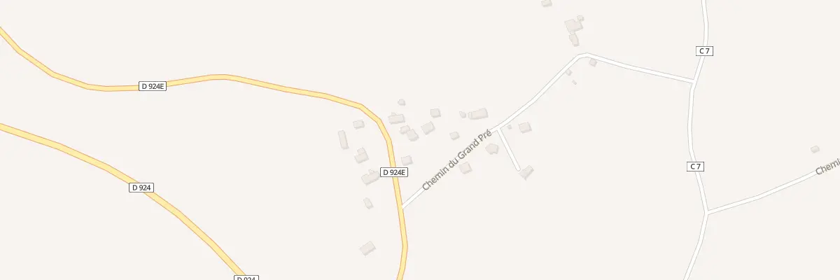 Plan du 1 Che du Grand Pré à Saint-Quentin-les-Chardonnets