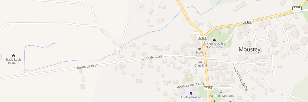 Plan du 154 Rte de Bron à Moustey