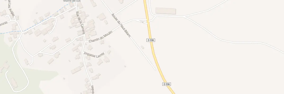 Plan du 15 Rte du Haut-Béarn à Sus
