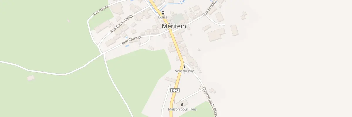 Plan du 3 Rue General Lorencez à Méritein