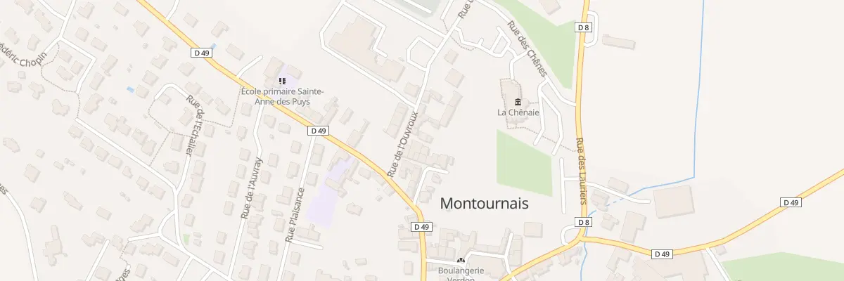 Plan du 2 Rue de l’ouvroux à Montournais