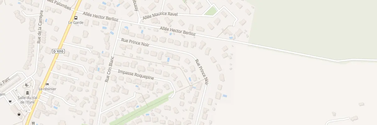 Plan du 40 Rue Prince Noir au Barp