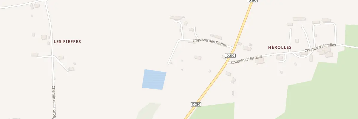 Plan du 5 Imp des Fieffes - Montchamp à Valdallière