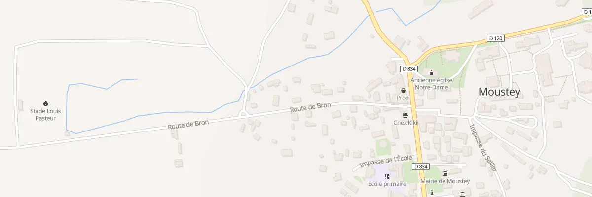 Plan du 190 Rte de Bron à Moustey