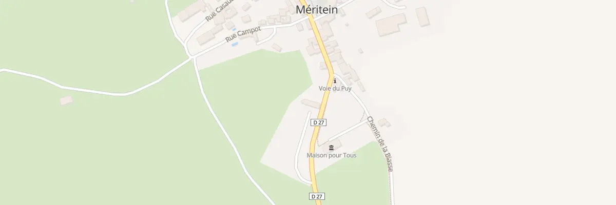 Plan du 1 Rue General Lorencez à Méritein