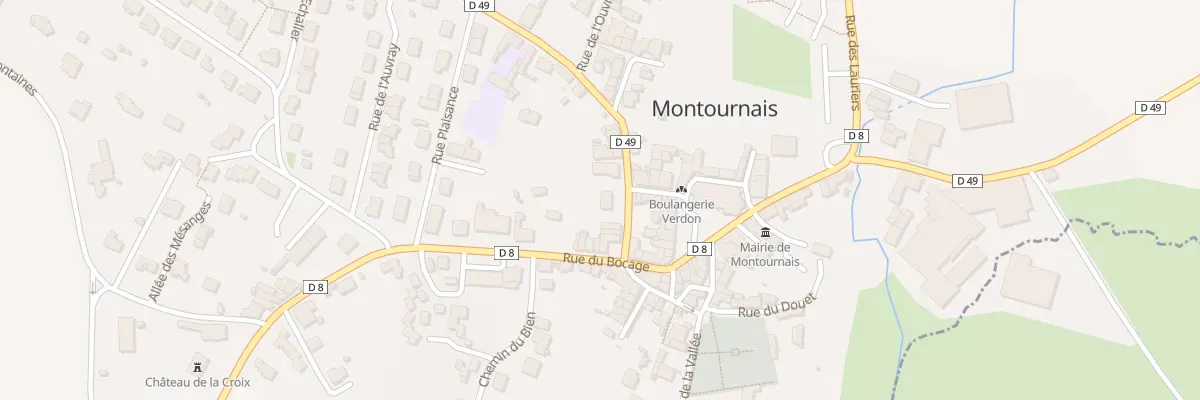 Plan du 5 Rue des puys à Montournais
