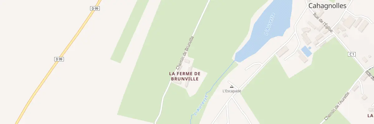 Plan du 311 Che de Brunville à Cahagnolles