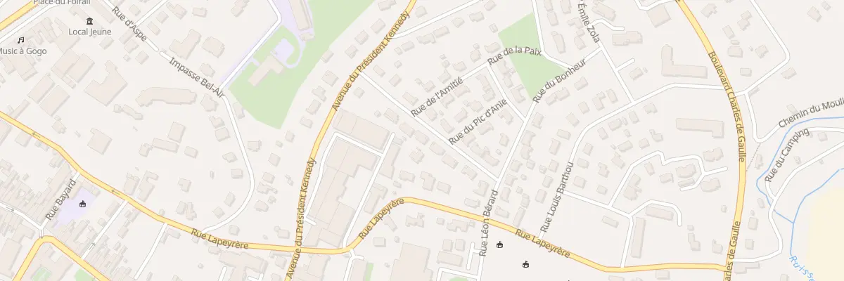 Plan du 15 Rue Leon Berard à Orthez