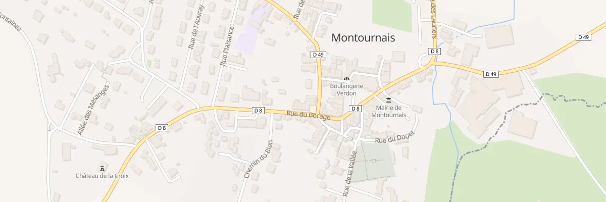 Plan du 1 Rue des puys à Montournais