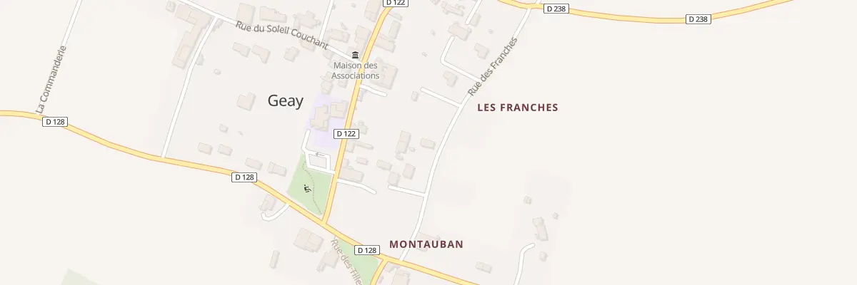 Plan du 9 Rue des Franches à Geay