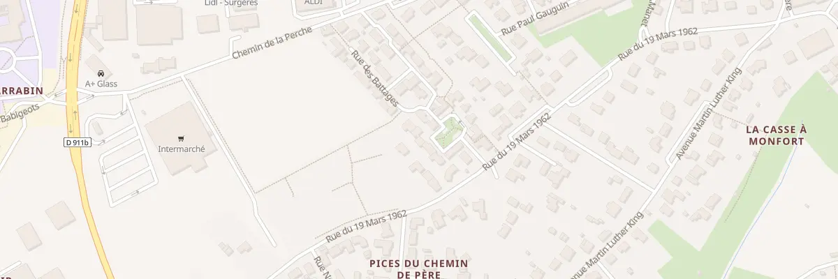 Plan du 13 Rue des Gerbiers à Surgères