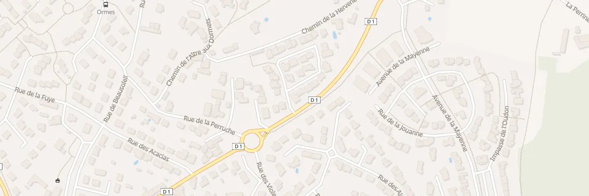 Plan du 1 Rue des Chevaliers à L’Huisserie
