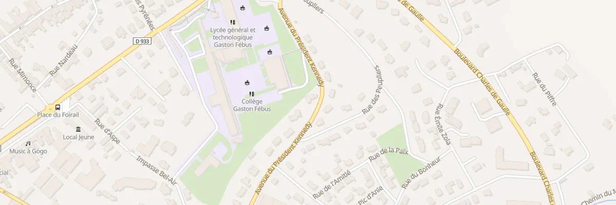 Plan du 29 Av du Pdt Kennedy à Orthez