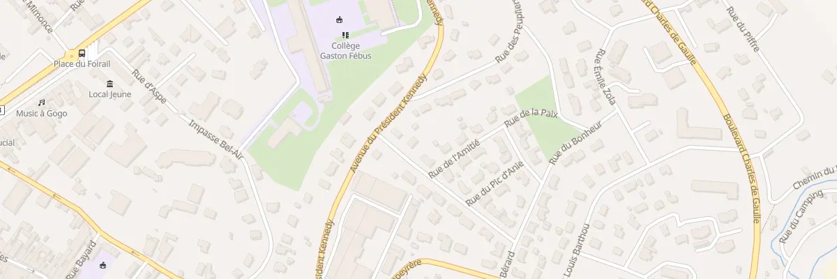 Plan du 16 Rue Leon Berard à Orthez
