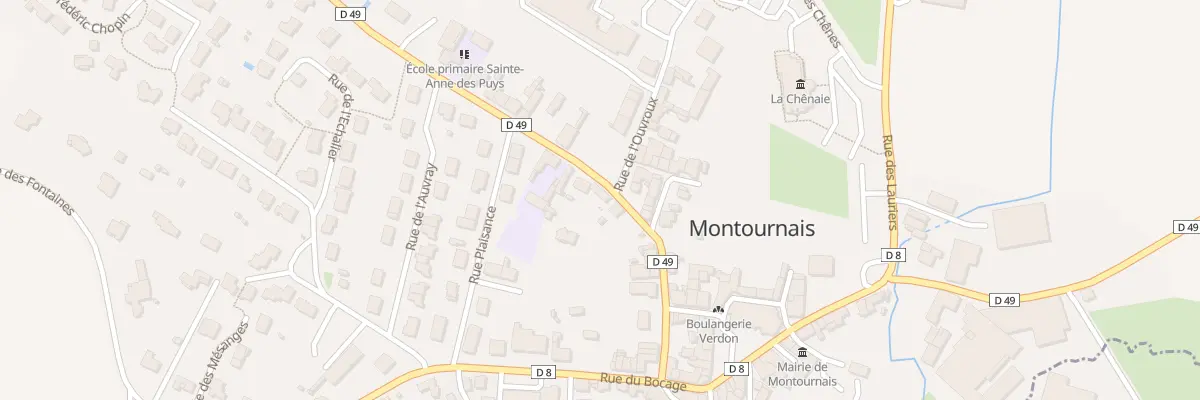 Plan du 17 Rue des puys à Montournais