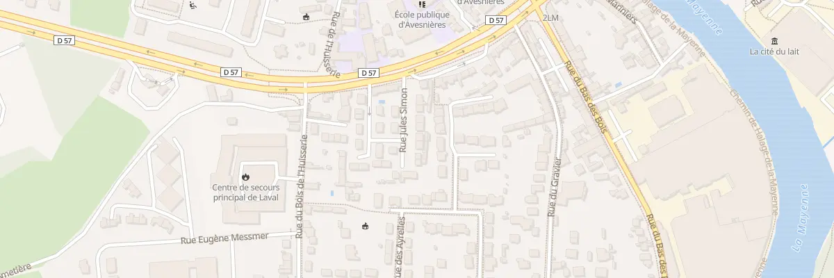 Plan du 11 Rue Jules Simon à Laval
